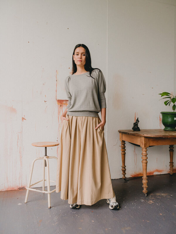 BERTHE straw skirt