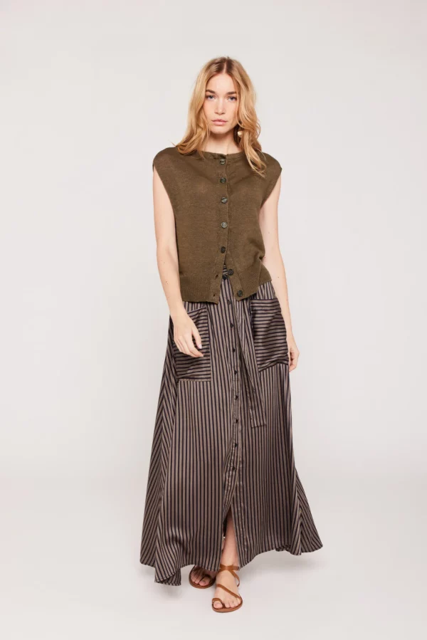 Breva khaki waistcoat